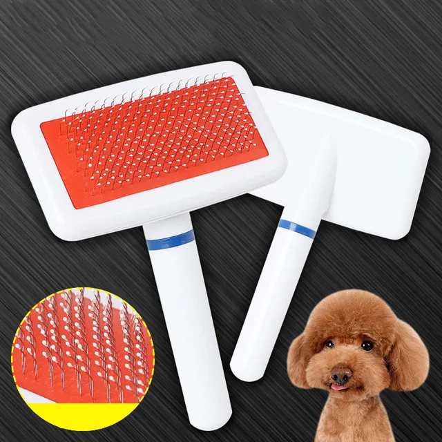 Pet Slicker Brush for Dogs Cats Massage Brush Deshedding Comb Grooming