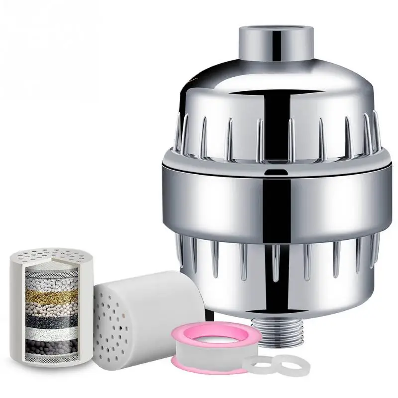 

Shower Filter Water Purifier Hard Water Softener showerhead Filter with 2 Replacement Cartridges Universal Shower Filter~