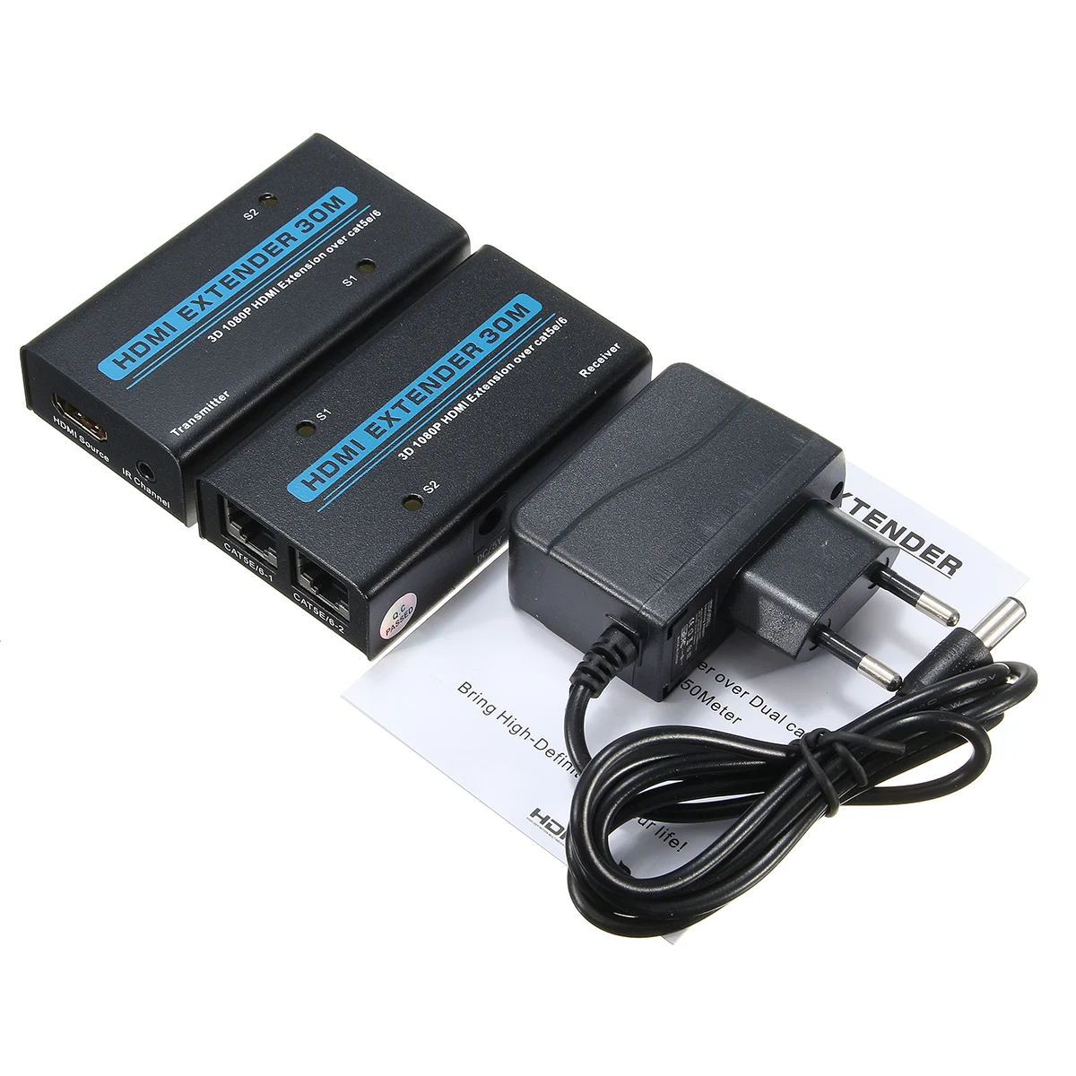 HDMI Extender 1080P HDMI To RJ45 Network Cable Signal Extender CAT5 6