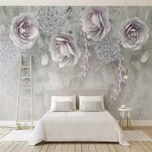 Цветок лаванды 3d цветок ТВ фон стены профессиональное производство Фреска фото обои плакат настенная ткань