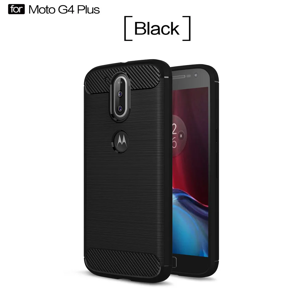 5.5For Moto G4 чехол для Motorola lenovo Moto G4 G Plus играть 4Th Gen Xt1622 Xt1641 Xt1644 Xt1640 Xt1642 Xt1602 Coque чехол - Цвет: Black