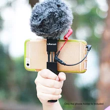 Ulanzi регулируемый, для смартфона зажим подножка; алюминиевый сплав Телефон Штатив Адаптер с холодным башмаком для iPhone 7+ 6 6s 6plus