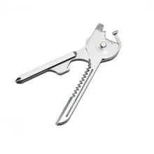 Кемпинг путешествия инструменты выживания 6 в 1 Многофункциональный мини складной ключ безопасности и выживания Z906