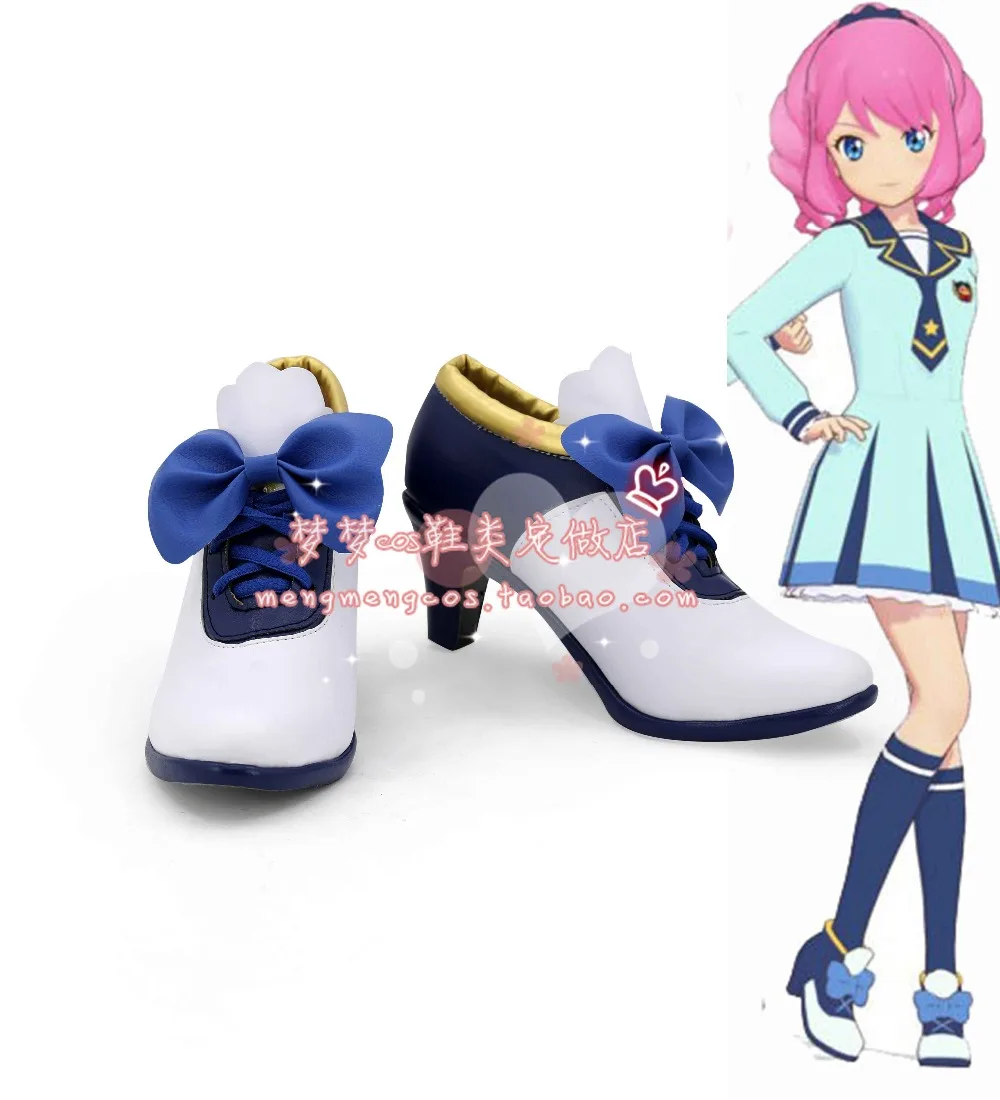 

Aikatsu STARS Nijino Yume cosplay shoes Boots Custom Made 3038
