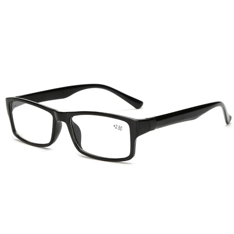 Ультралегкие классические черные очки для чтения женские мужские оправы Ретро пресбиопические очки градусов 1,0+ 1,5+ 2,0+ 2,5+ 3,0+ 4