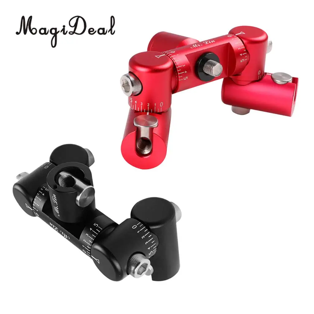 MagiDeal Professional Fully Adjustable Double Sided Quick Disconnect V-Bar Kit Black/Red - High Quality Magnalium Alloy Gifts