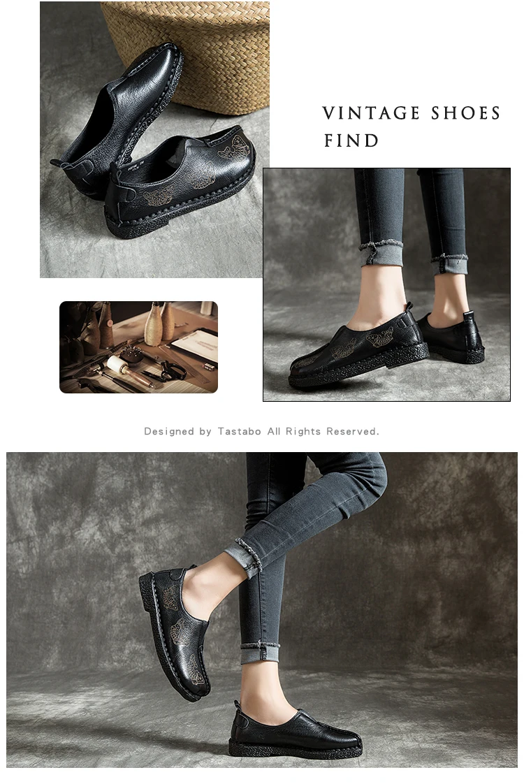 Женская обувь из натуральной кожи; большие размеры; обувь на плоской подошве; простой Повседневный стиль; SD12718B; цвет красный, черный; повседневная обувь с мягкой подошвой
