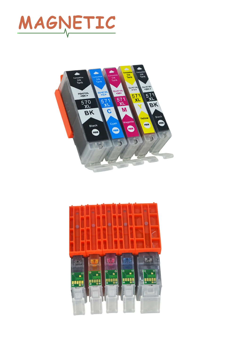 for pgi570 compatible cartridge 5x