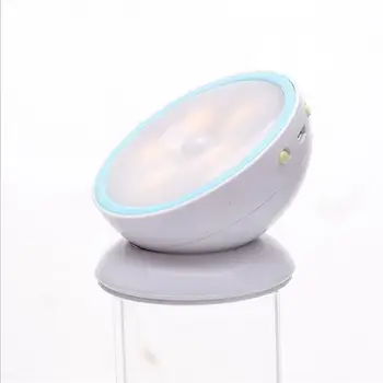 

LED Night Light 360 Degree Rotation Motion Sensor Cordless Rechargeable for Hallway Bathroom Bedroom Kitchen