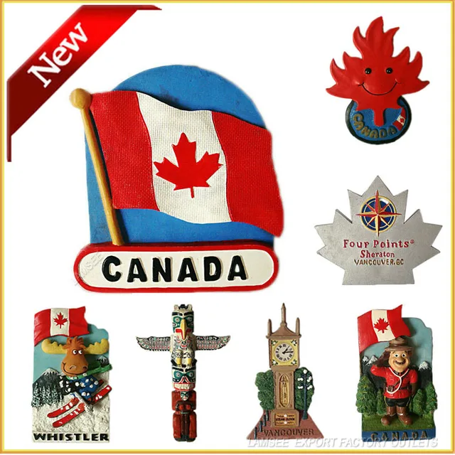 500pcs Wholesale 2015 New 3D Travel Souvenir Canada Style Toronto