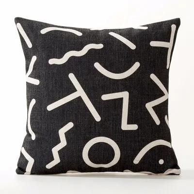 White &Amp; Black Pillow Cushion Cover Case