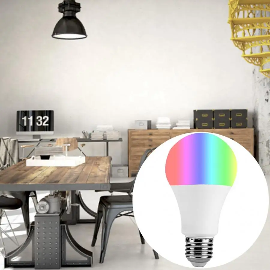 

LED RGB Bulb Light Energy-saving Bedroom Warm Night E27 Base with Remote Control Energy-saving 85V -265V