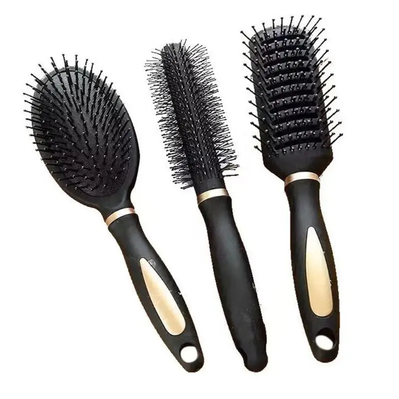 3 Types Massage Oval Hair Comb Round Rectangle Brush Anti Static
