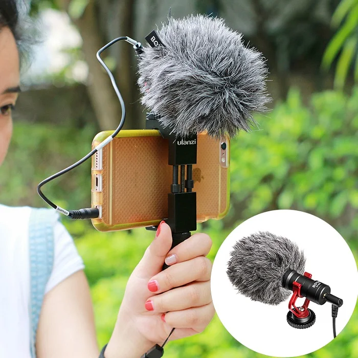 BOYA BY-M1 Vlog Audio Video Record Microphone for iPhone Android Mac Lapel Mic Lavalier Microphone for DSLR Camera Camcorder