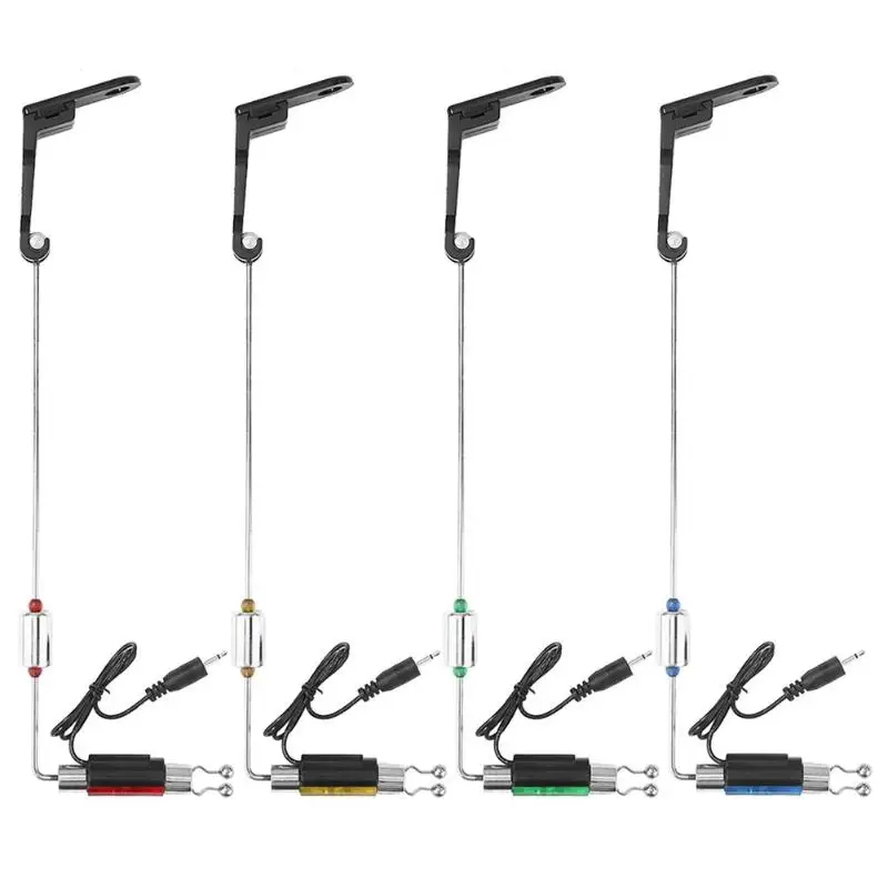 

1pc Iron Fishing Swinger Fishing Bite Alarms Set Digital Fishing Alarm Kit LED Indicator Alert Bell Fishing Tackle