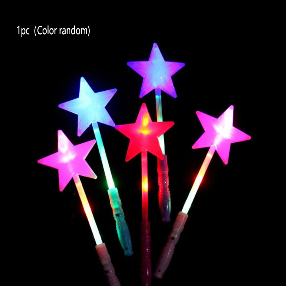 

Party Concert Fairy Wands Fluorescent Bar Glow Sticks Star Magic Plastic Hollow Luminous Toy LED Flashing