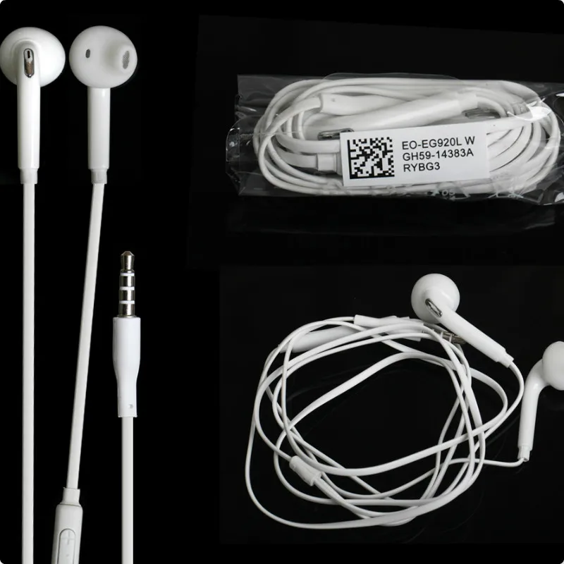 

300pcs/lot Sports Headset 3.5mm s6 Headsets Earphones with Mic Earphone Earbuds for Samsung Galaxy S6 S7 Edge S4/S5 s8 Note7