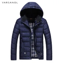 Varsanol Мужская Зимняя Куртка парка мужское толстое теплое хлопковое пальто парки Зимняя одежда пальто с капюшоном для мужчин длинные пальто повседневная верхняя одежда Новинка