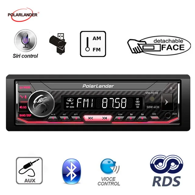  Siri Assistant bluetooth 1 din AM / FM / RDS Radio Car Multimedia Player Autoradio car radio Suppor