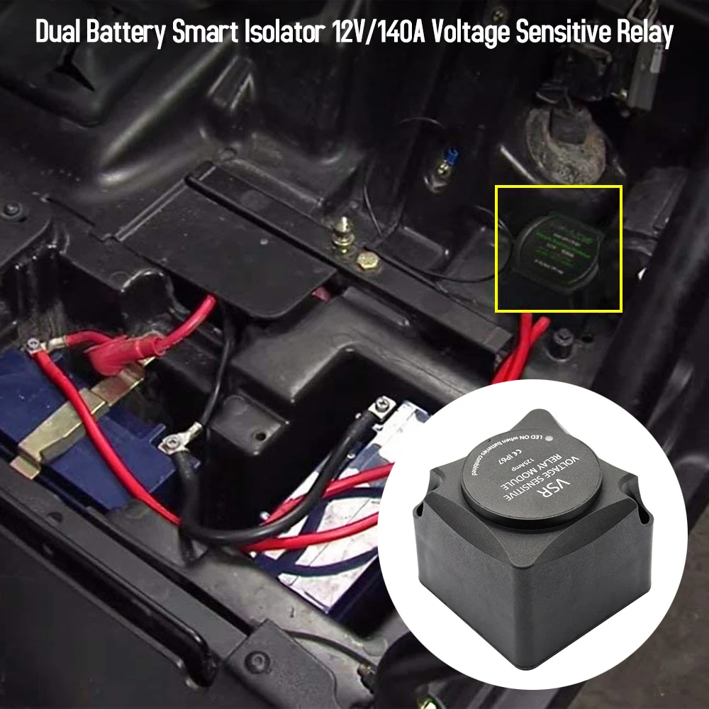 Чувствительное к напряжению реле автоматическая зарядка реле двойной батареи умный изолятор 12 В/140A(VSR) с монтажным комплектом KeyLine зарядные устройства
