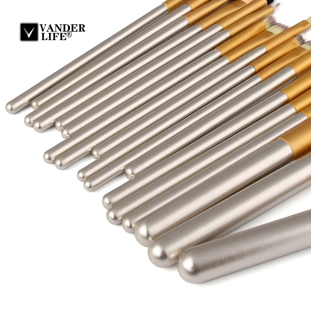 VANDER 12 18 24 pcs Makeup Brushes Professional Cosmetic Makeup Brush Foundation Eyeshadow Eyeliner Brushing Brush Tool Kits (21)