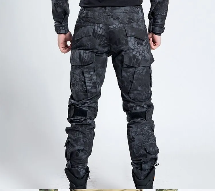 Бесплатная доставка уличный войсковой военный камуфляжные мужские брюки зимние армейские брюки Militar змея тактические армейские брюки 102102