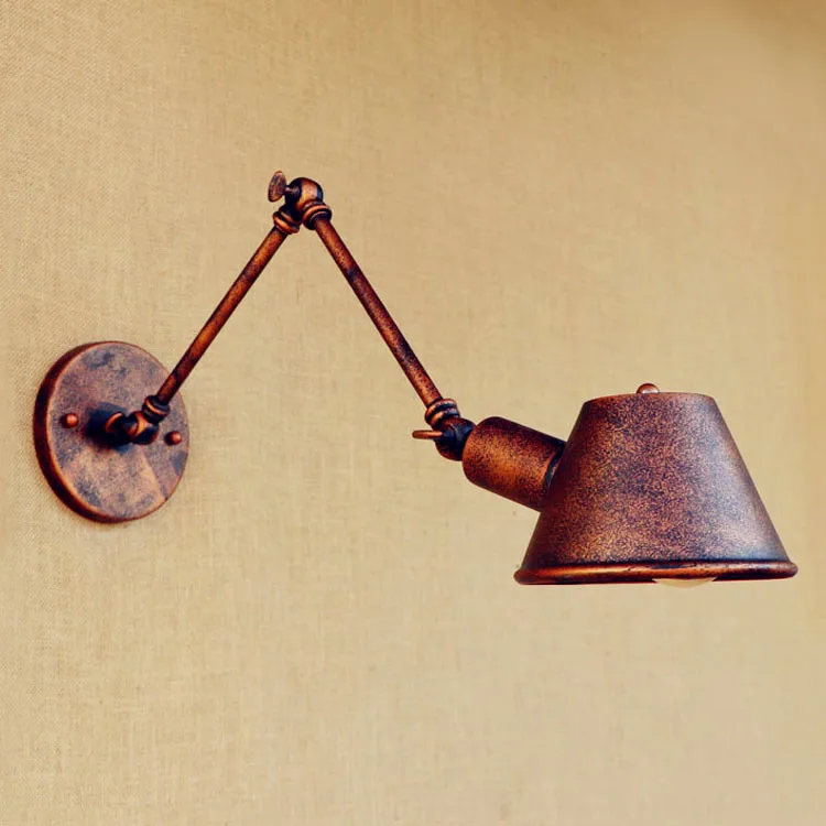 

nordic Retro Vintage Wall Lights Fixtures For Home Lighting Wandlamp Swing Long Arm Wall Lamp Loft Industrial Edison Wall Sconce