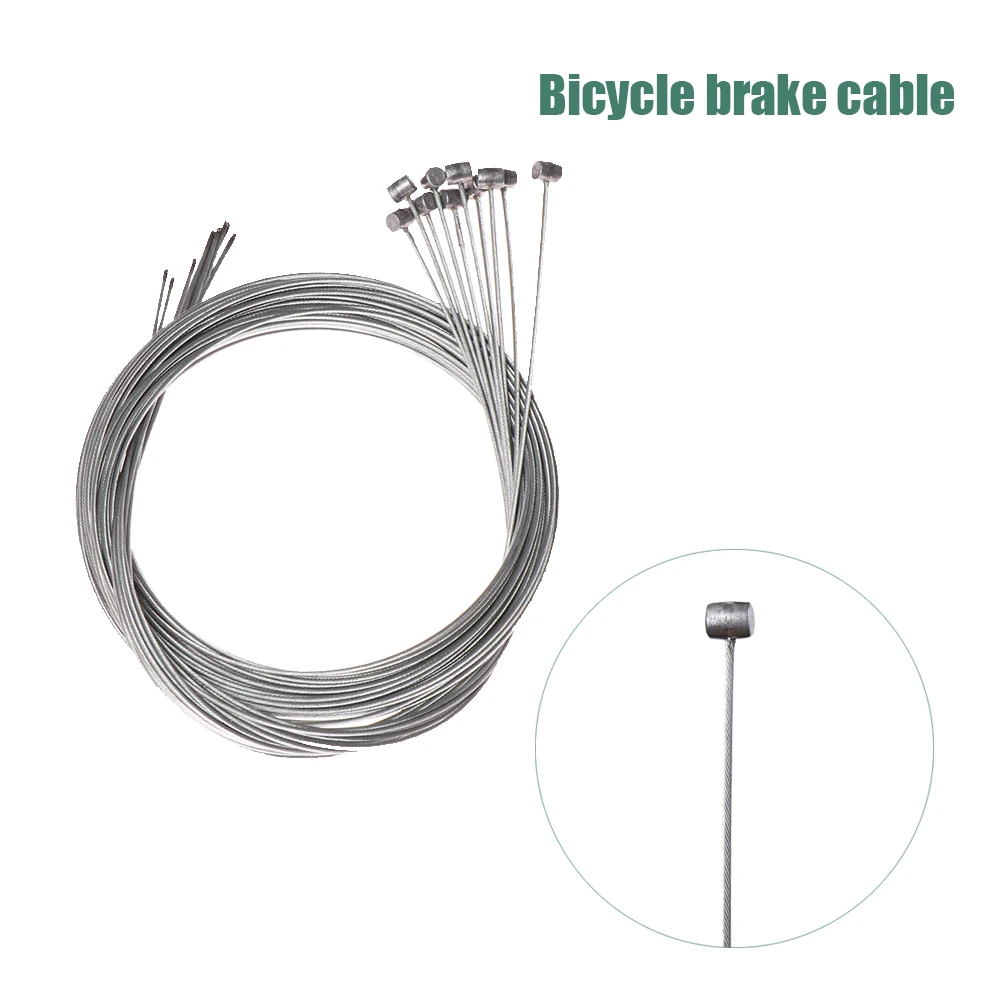 10pcs Road Bike MTB Gear Bicycle Brake Line Shifter Core Inner Cable Wire 2M
