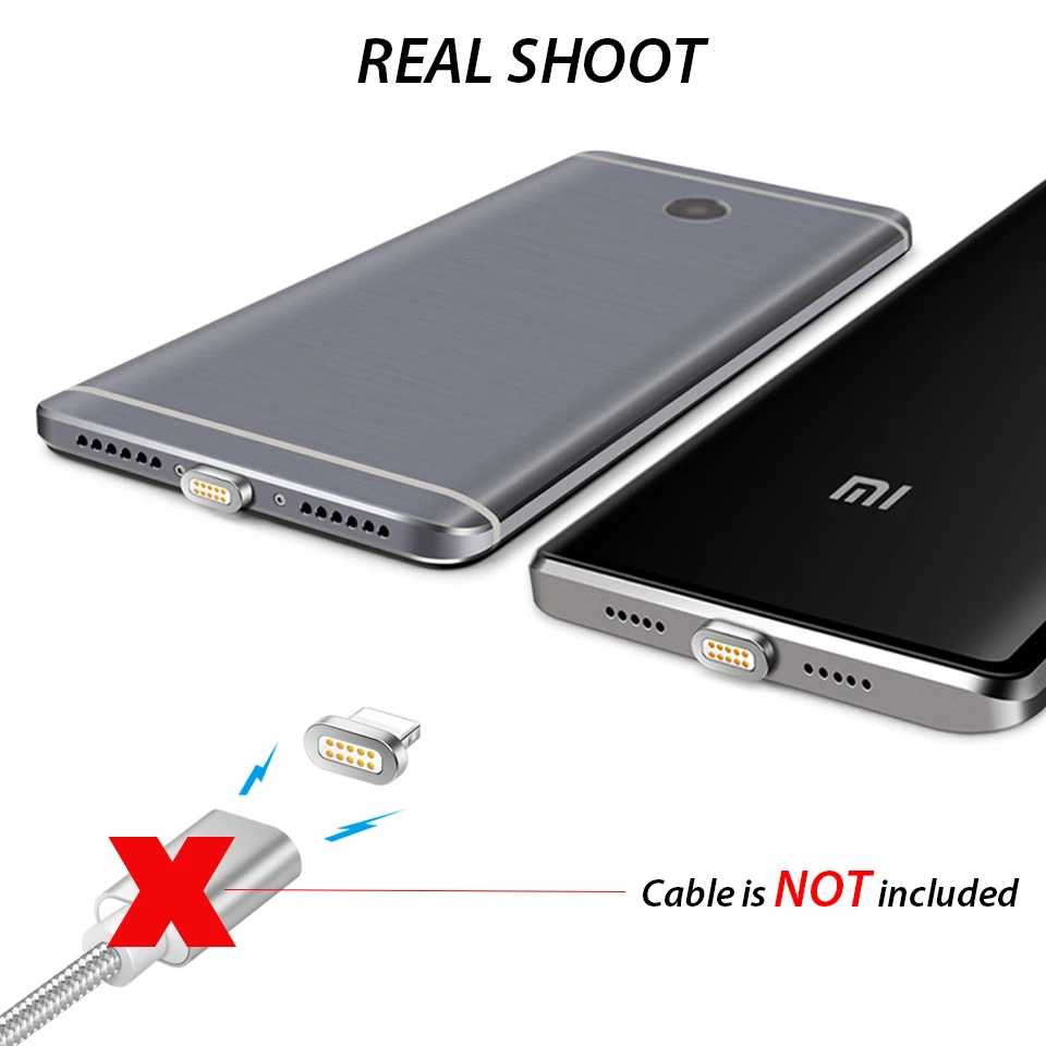 Магнитный зарядный кабель штекер для Samsung Galaxy A3/A5/A7 J3/J5 2017/2016 USB Type C Micro