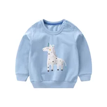 Children’s clothing round neck sweater cotton cartoon children’s long-sleeved T-shirt 2017 autumn and winter