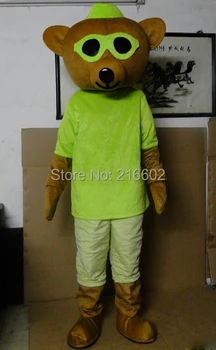 

Bear mascot costume adult size eyes bear mascot costume free shipping