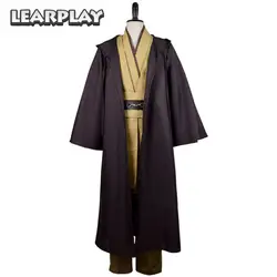 Star Wars Jedi Robe Оби-Ван Кеноби Косплэй Новый Костюм Туника Хэллоуин плащ unifrom для мужчин женщина полный набор