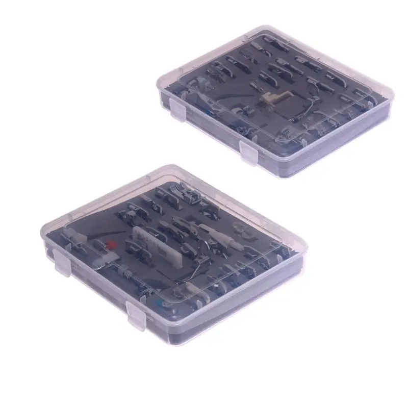 

16/32/52 Pcs Sewing Knitting Crochet Domestic Machine Blind Stitch Darning Presser Foot Feet Kit Set For Brother Singer Janom
