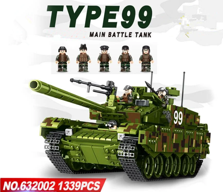 

New Military Technic Series the TYPE 99 Main Battle Tank battle tanks Model Building Blocks set Classic education Toys