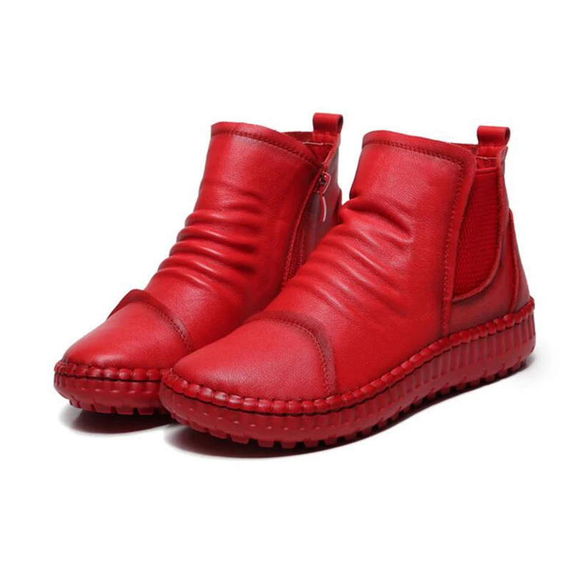 1 2 Cuero Mujer Botines 3 Hecho Otoño Calzado A Mano Femenino Primavera Auténtico K48 Zapatos Plataforma Mujeres Botas aZqWnxgqp