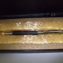 Металлическая шариковая ручка набор, футляр для подарочной ручки, кожаная ручка, подарочная ручка высшего качества типа 6-6R использование Шмидта 888 заправка