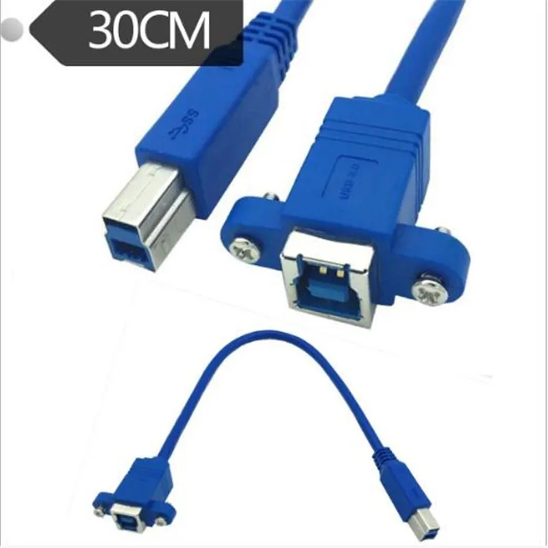USB 3,0 кабель BF USB 3,0 B мастер с ухом стопорный винт панель кабель женский стопорный винт кабель используется в жестком диске коробка принтер