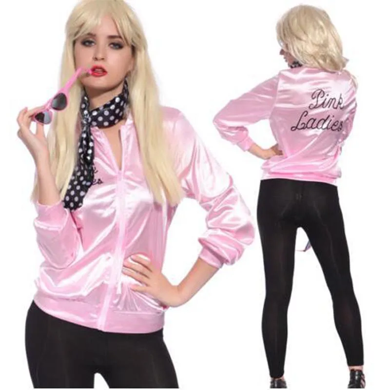 

Basic Jackets Spring Coat Women Zipper 2018 Pink Solid Tracksuit Punk Streetwear Lady Retro Fancy Vintage Costume Bomber Jacket