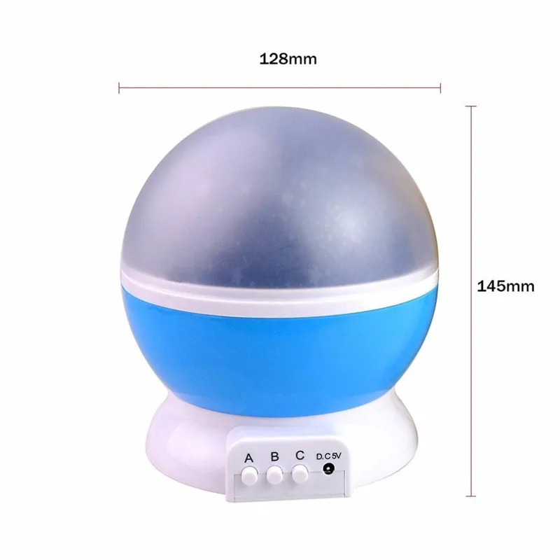  Table Lamp Desk Star Projector Light Rotating With USB LED Bulbs 8 Modes Flashing Lamp for Children