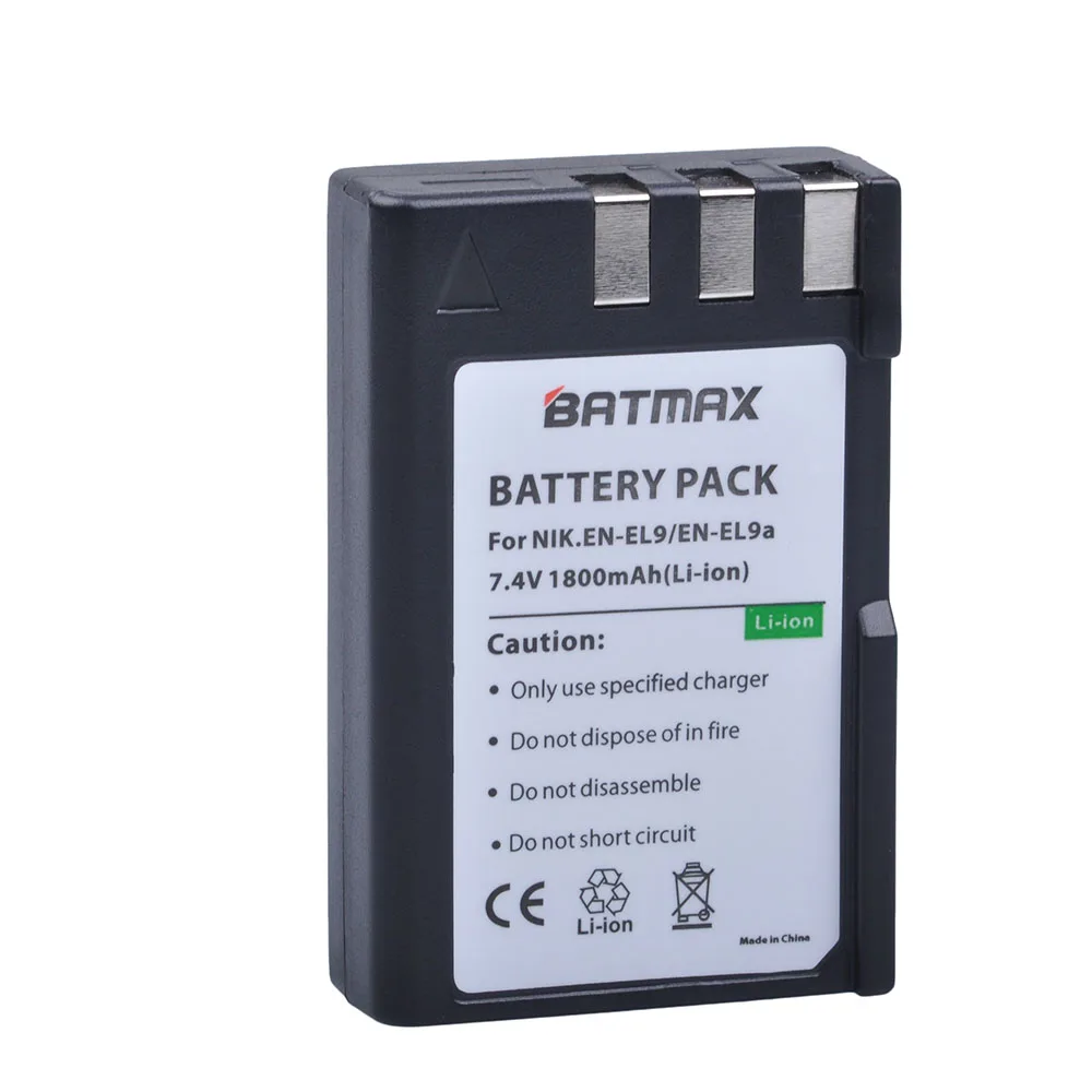 1Pcs 1800mAh EN EL9 ENEL9 EN EL9 Camera battery for Nikon D40 D60 D40X