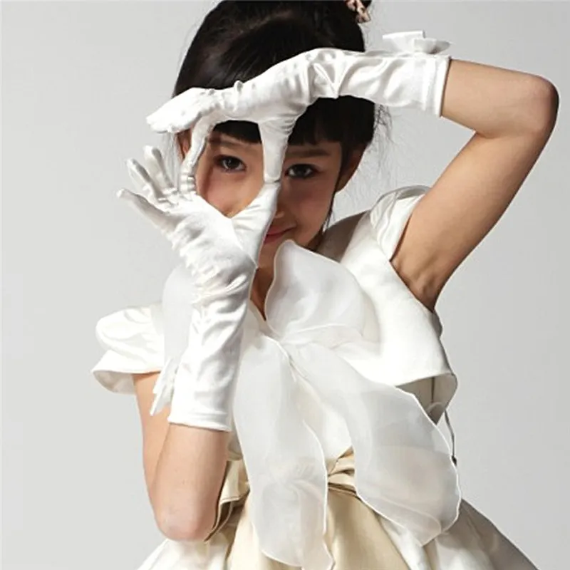 chinese dress ladies Satin Gloves Princess Dress Up Bows Gloves Long Gloves for Party(Light –  fancydresswale.com