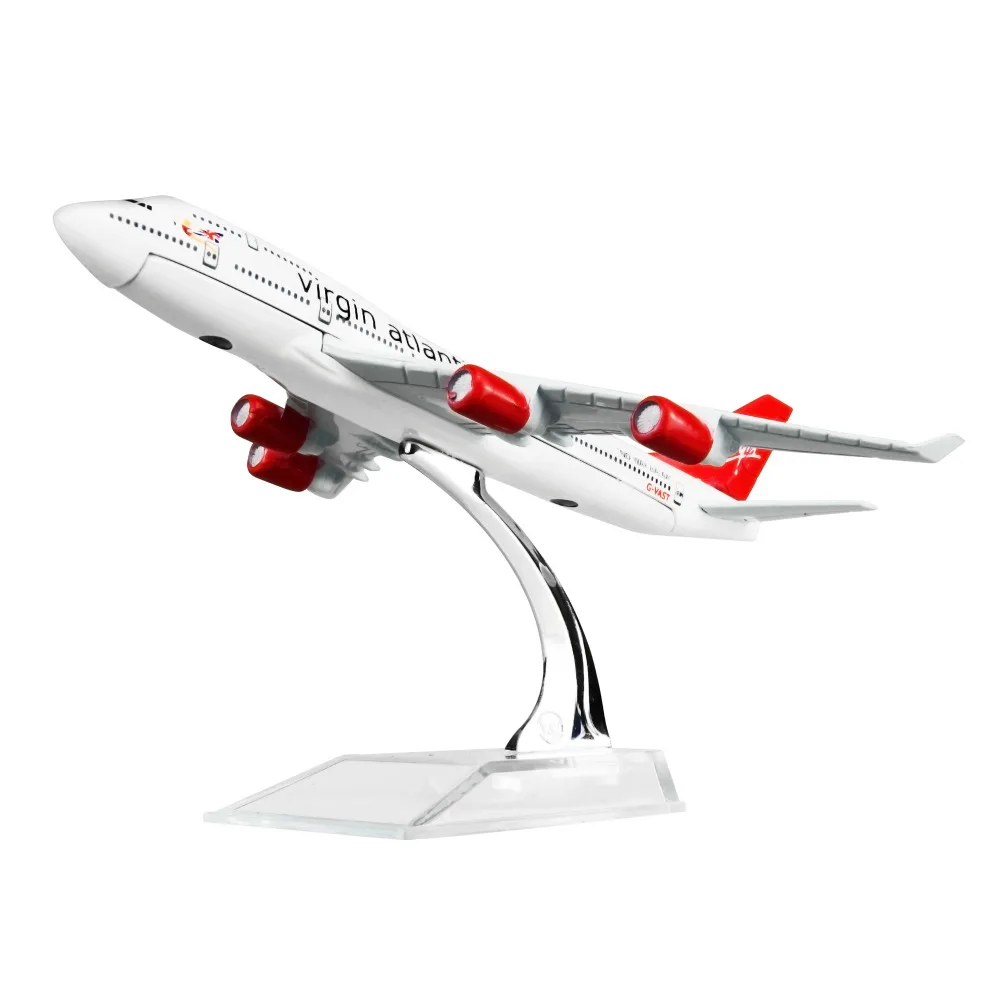 

England British Virgin Atlantic Airways B747 Plane Model Metal 16cm Child Birthday Gift Chiristmas Free Shipping
