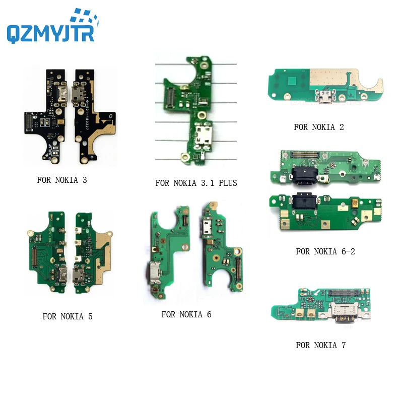 

For Nokia 2/3/3.1 plus/5/6/7/7 plus/8/6 2th/X5 X6 X7 USB Charging Charge Port Board plug dock Connector Microphone Flex Cable