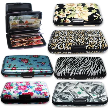 

Aluminum Metal Case Waterproof Card Holder Protection Box Card Case Pocket Business ID Credit Card Wallet Holder