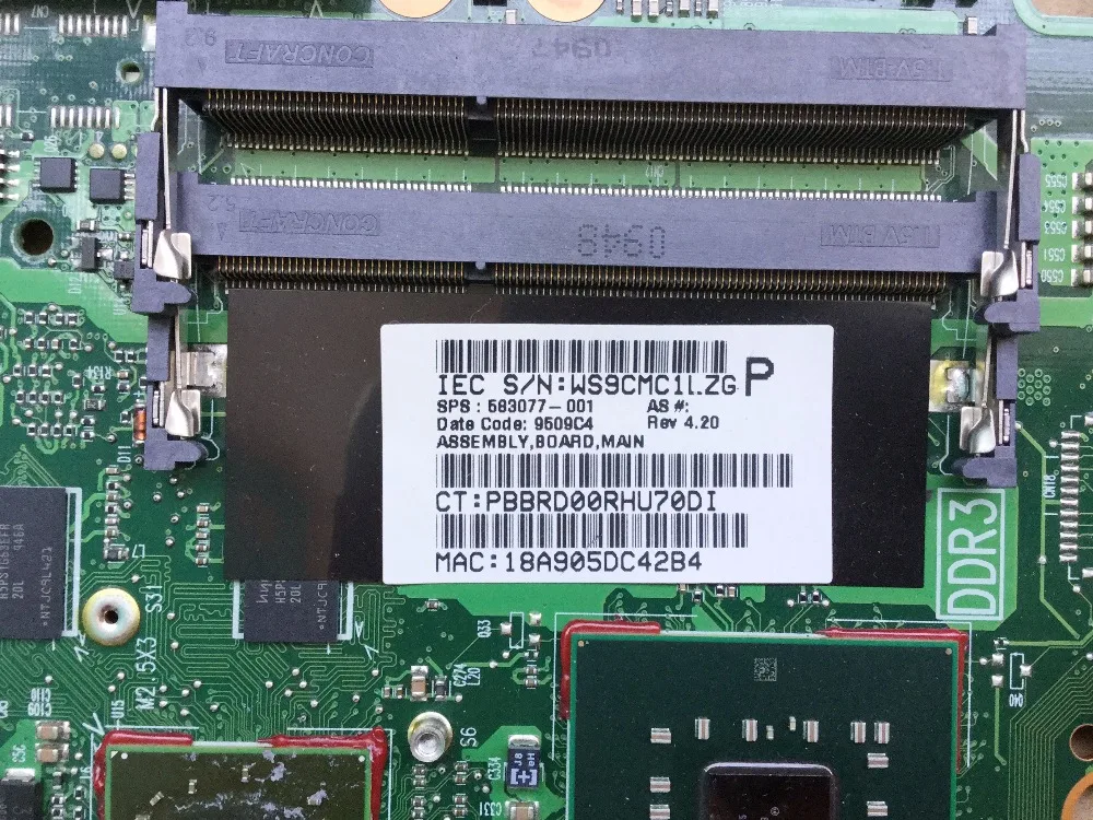 583077-001 ل hp probook 4510 S 4710 S 4411 S الدفتري المحمول اللوحة PM45 DDR3 ATI الرسومات 100% اختبار كامل موافق