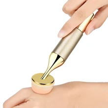 Прямая поставка косметический слоеный 3D Вибрационный Электрический Макияж спонж для пудры и основы авто лицо аппликатор золото макияж инструменты H30426