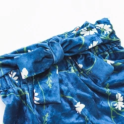Dream Cradle,Baby Girls Flare Pants,Baby Gilrs Spring Velvet Bell Bottoms,Dot Floral Print Bell Bottoms for Baby Toddler (4)_
