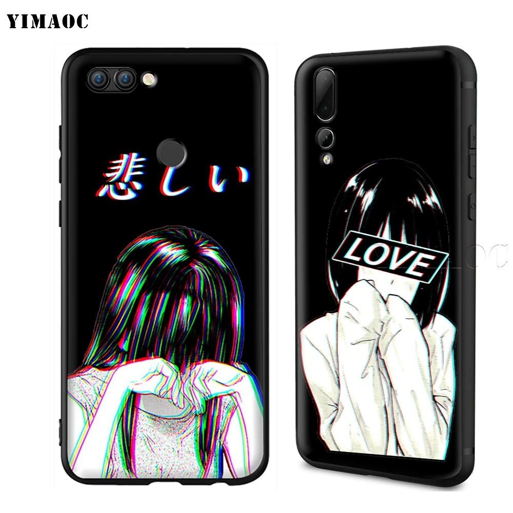 YIMAOC LEWD Sad японский аниме эстетический силиконовый чехол для huawei mate 10 P8 P9 P10 P20 Lite Pro P Y7 Y9 Smart Mini