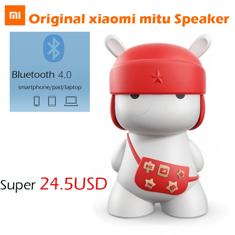 

Original xiaomi mitu bluetooth speaker Rabbit wireless speakers Xiaomi Mitu wireless LED Speaker Support 32GB SD Card