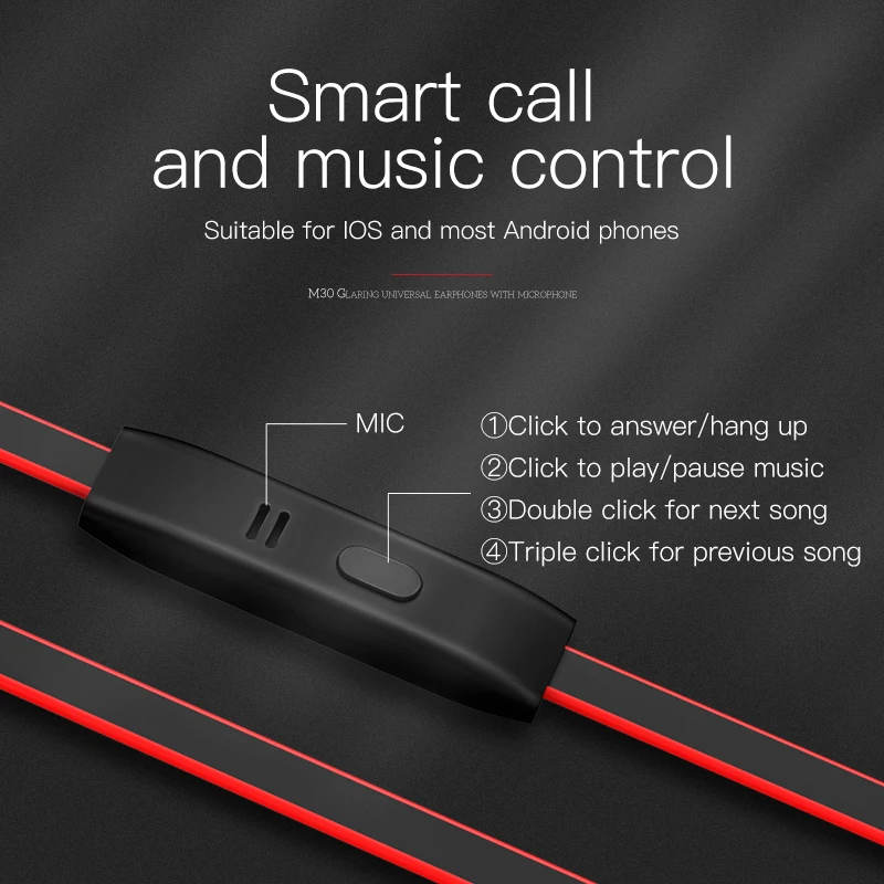 HOCO-meta-Universal-In-ear-Earphone-Earbuds-Stereo-Sport-Headphone-Noise-Isolating-Headset-with-Mic-Wired